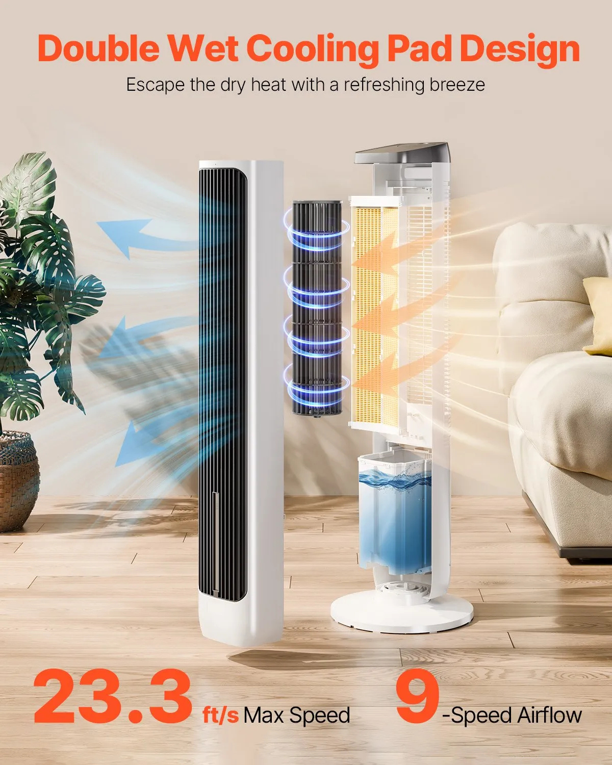 VEVOR Ventilateur Colonne